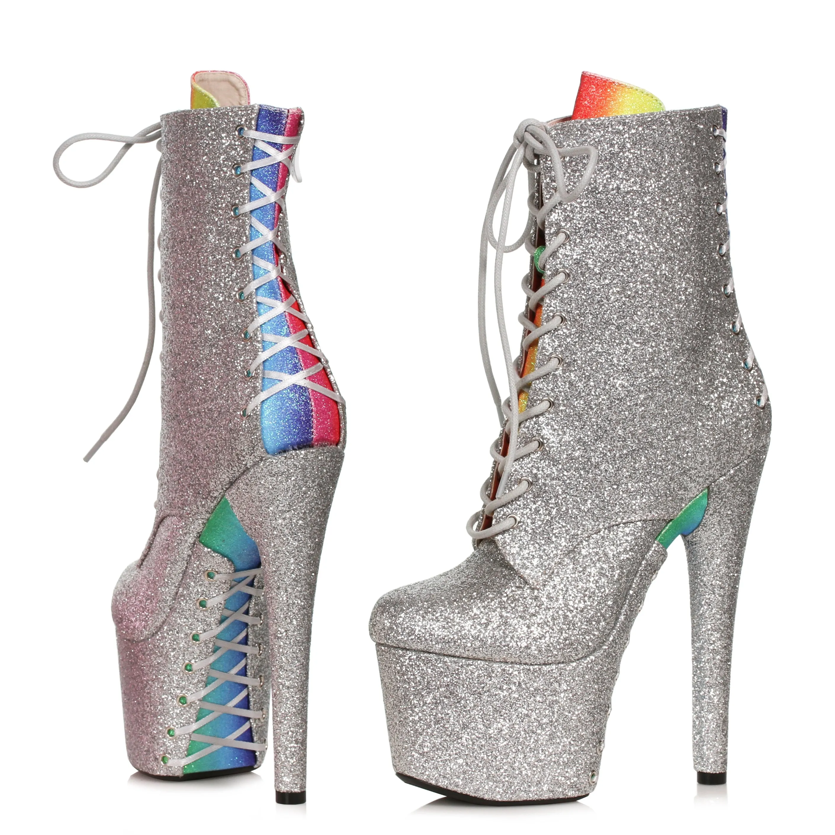 709-TERESSA 7" Stiletto Ankle Boot With Corset Detail