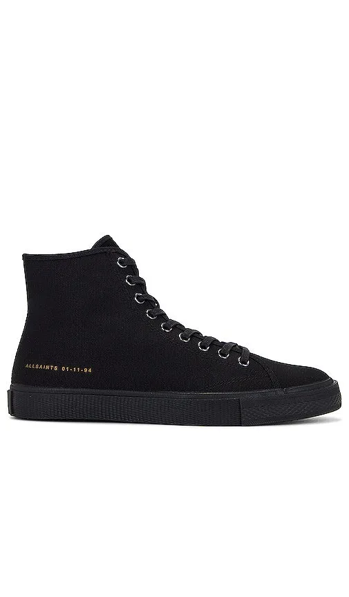 ALLSAINTS Bryce High Top Sneaker in Black