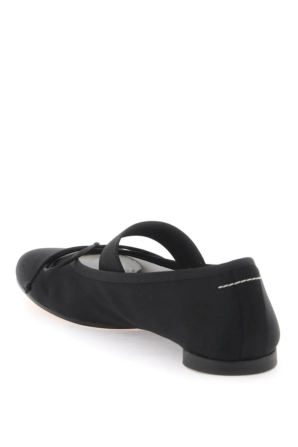 Anatomical Split-Toe Satin Ballet Flats