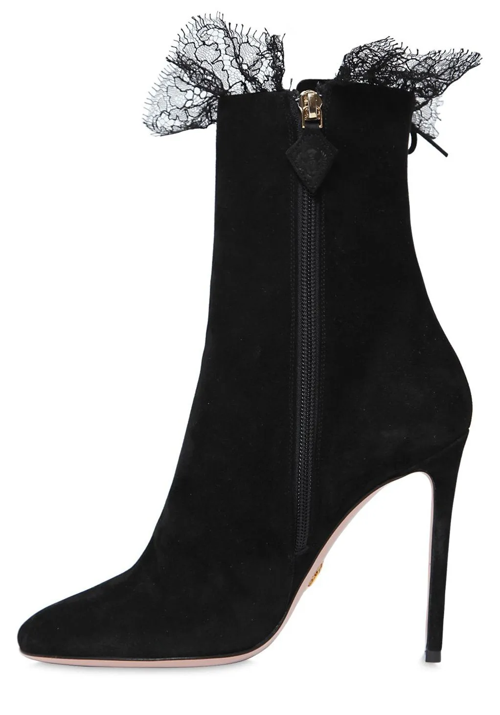 Black Sophie Suede Ankle Boots