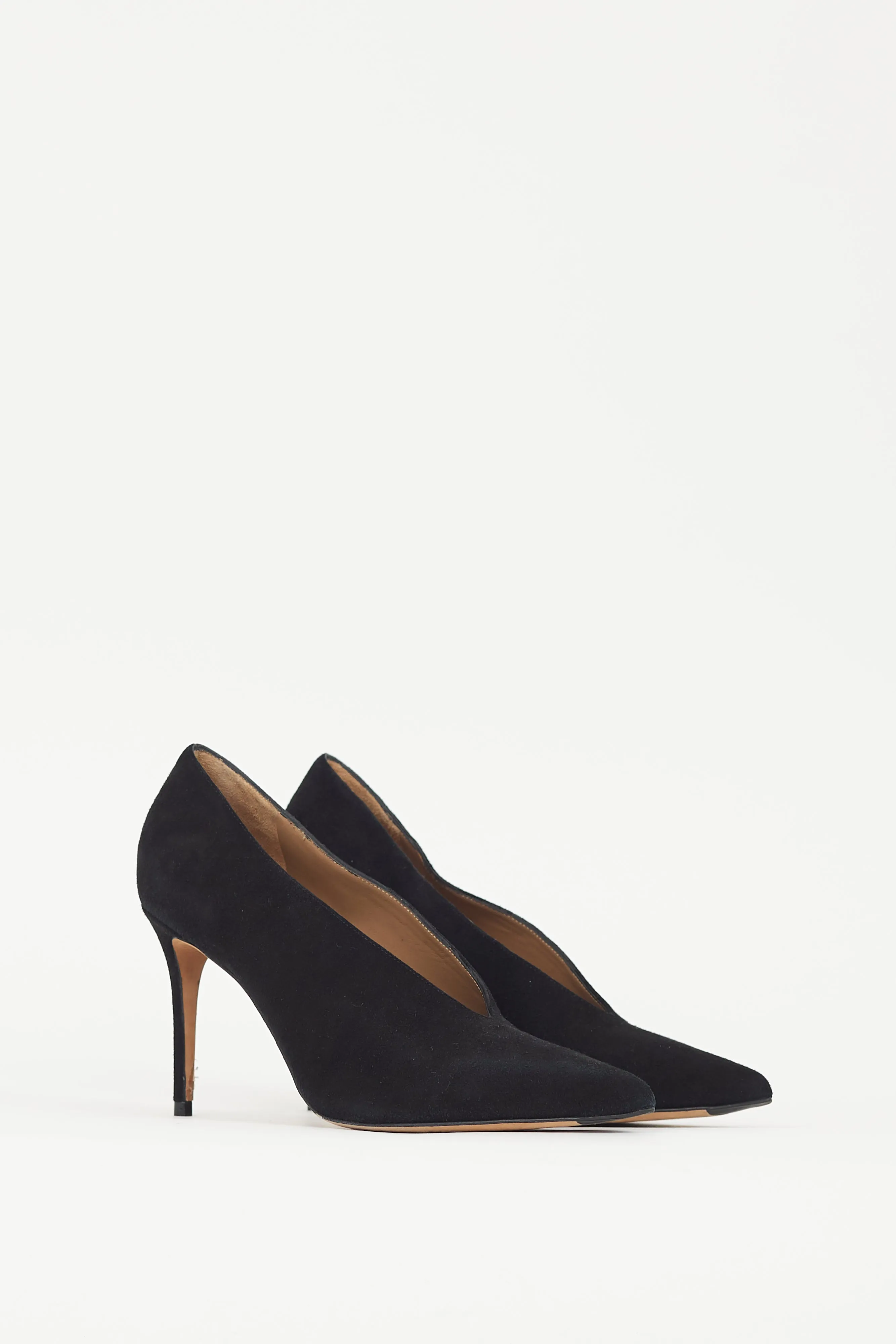 Black Suede Anika Heel