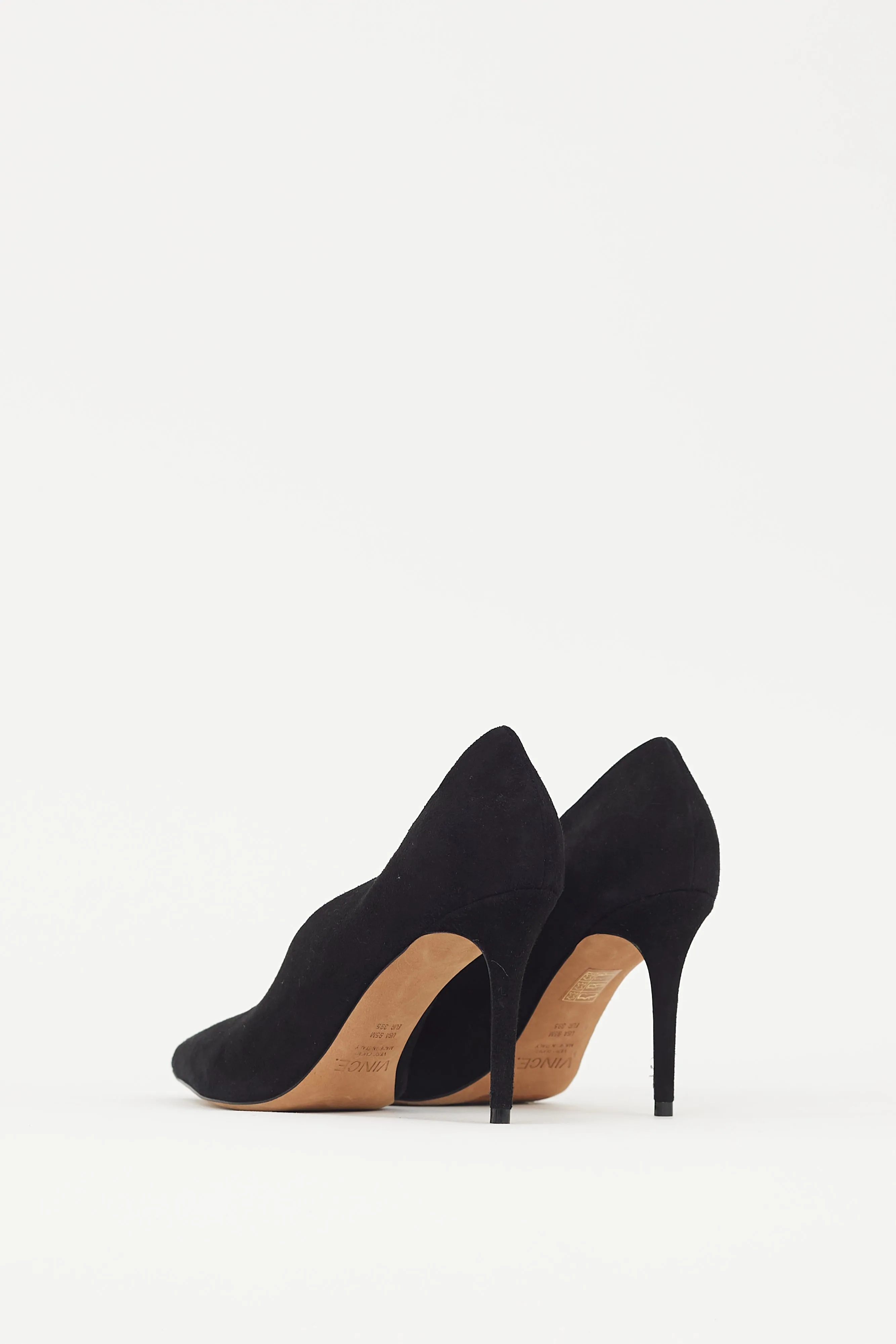 Black Suede Anika Heel