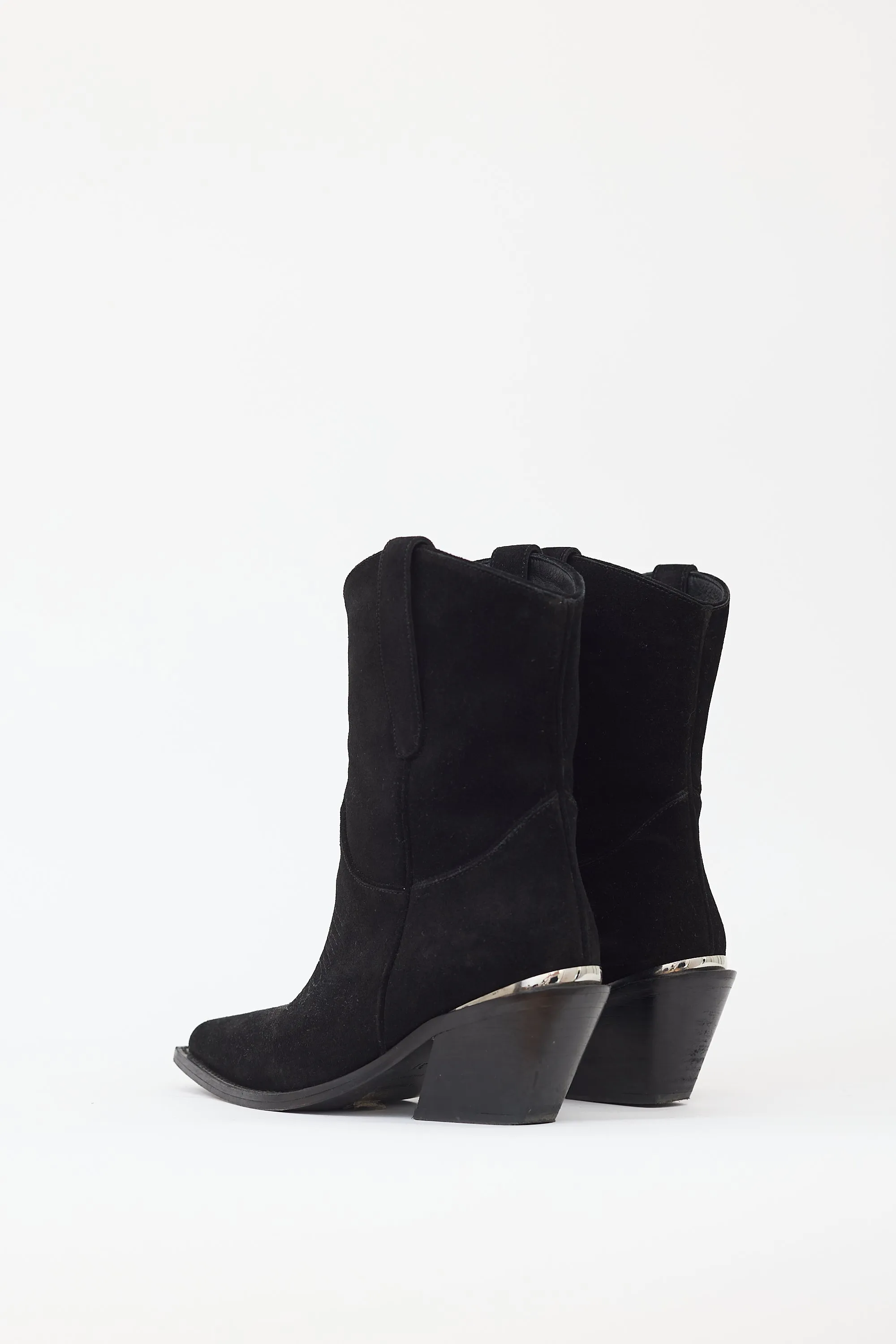 Black Suede Mid Tania Boot