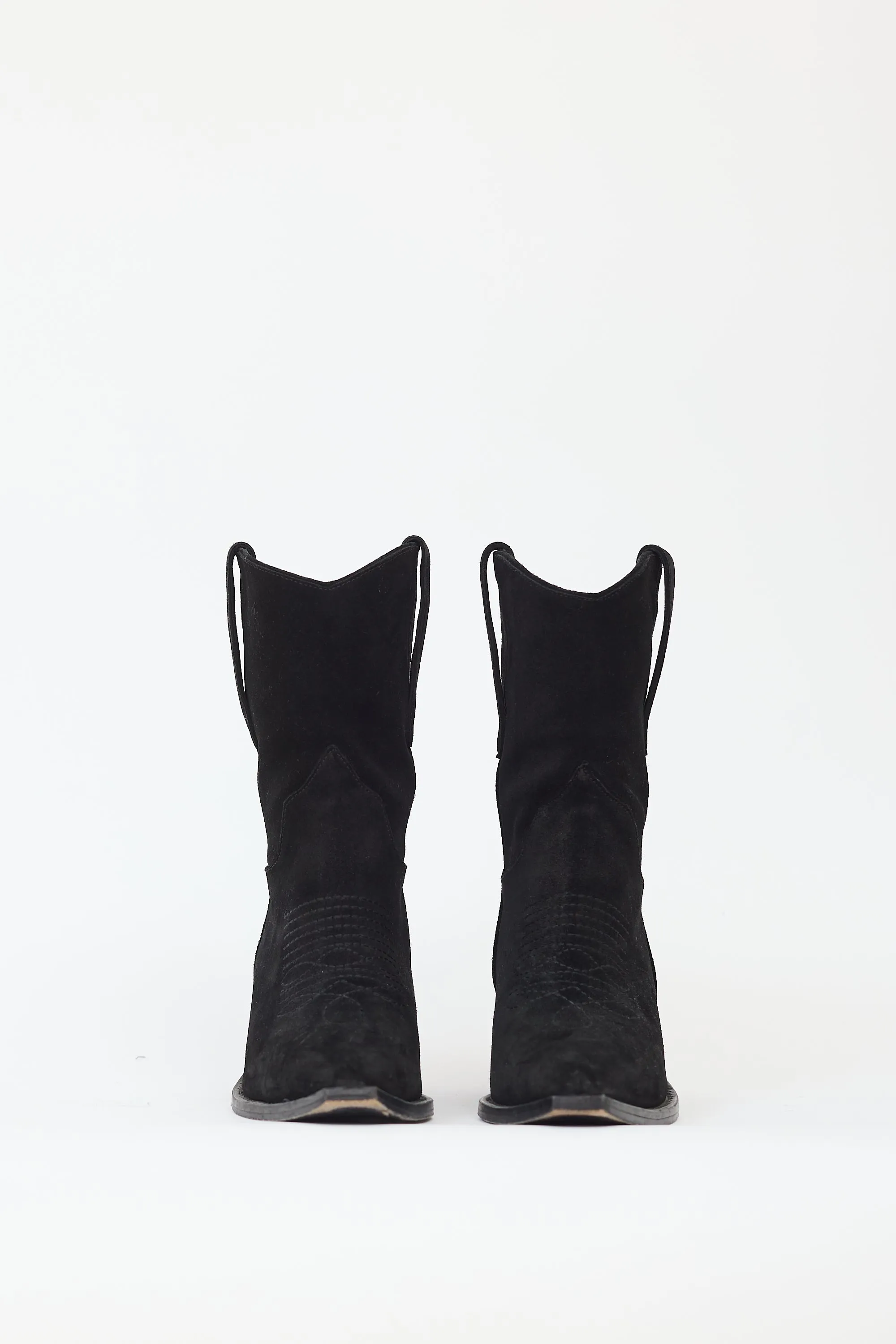 Black Suede Mid Tania Boot
