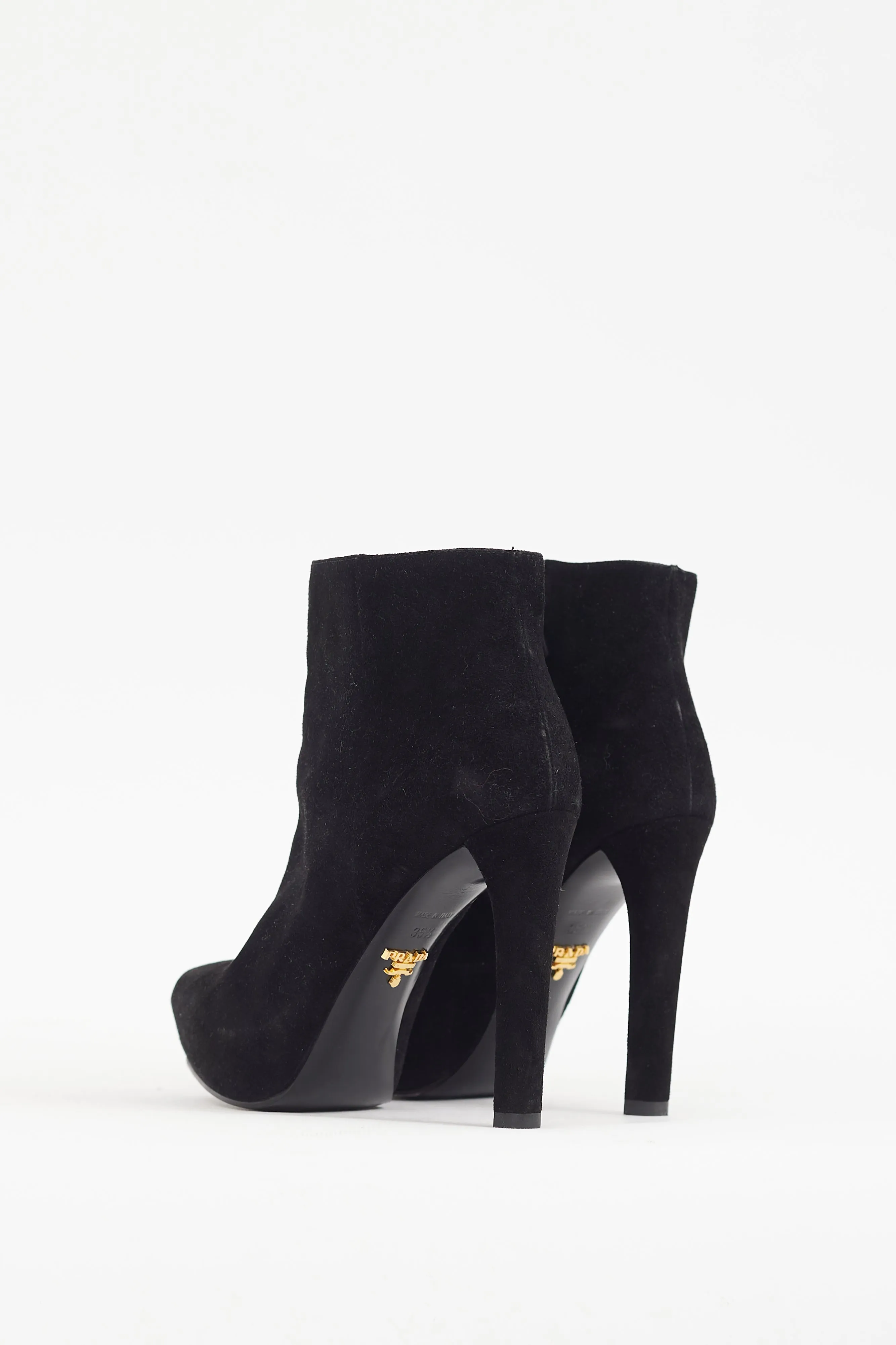 Black Suede Pointed Boot