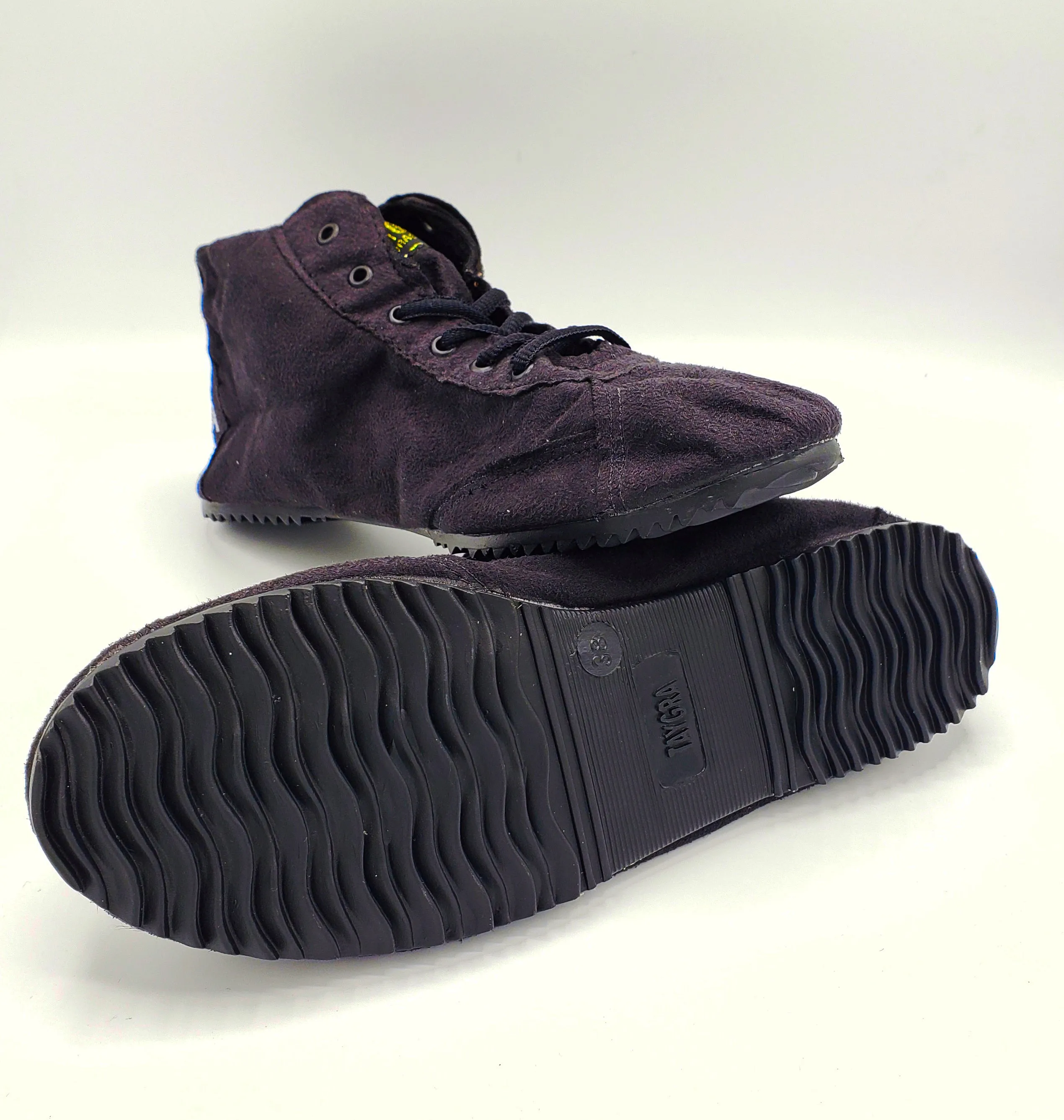 Black Vegan Suede High-top TAYGRA