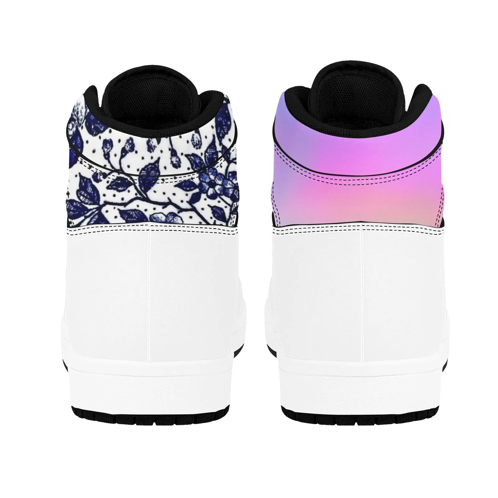 Blue Vine One Customizable Men's High Top Sneakers