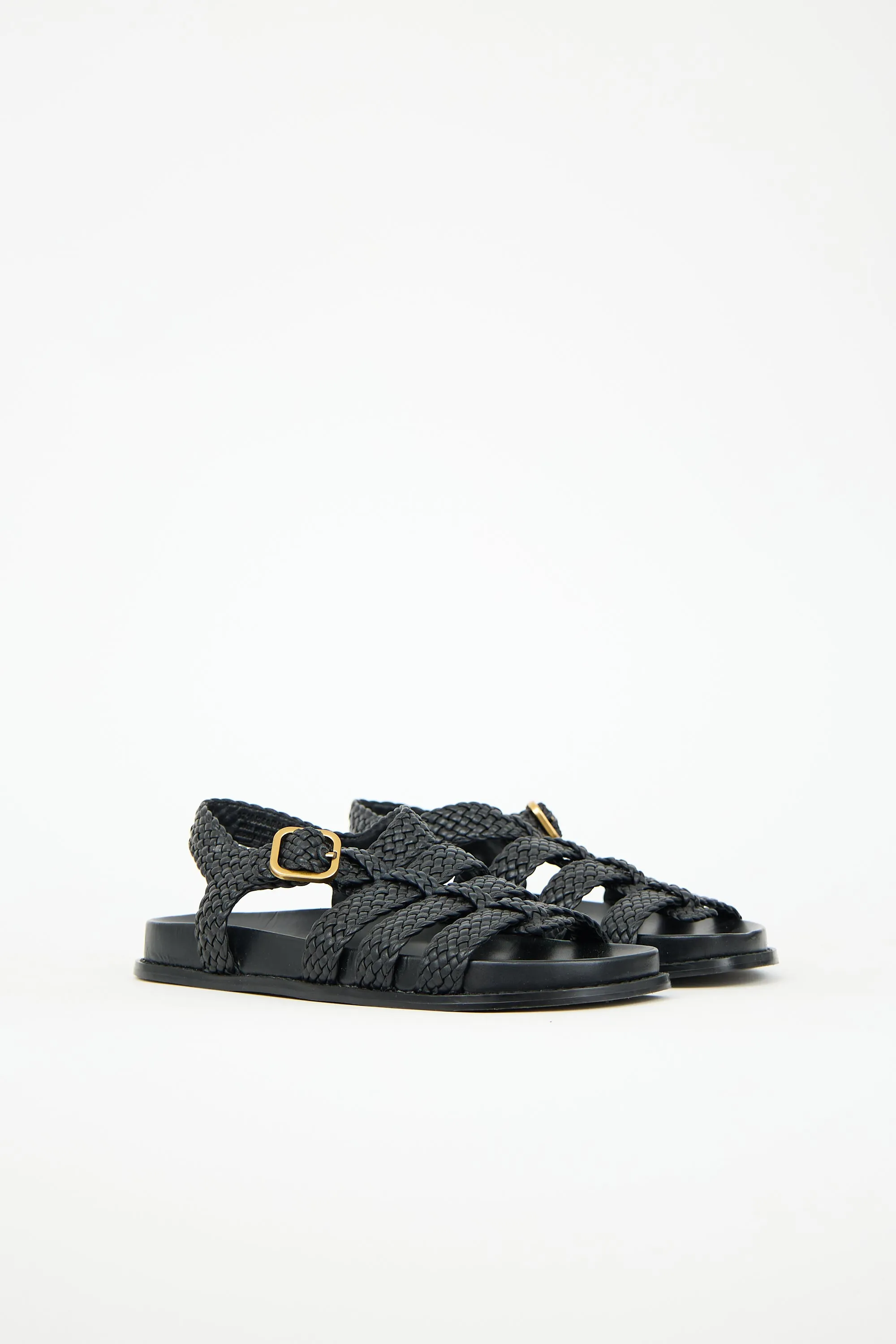 Braided Leather Fisherman Sandal