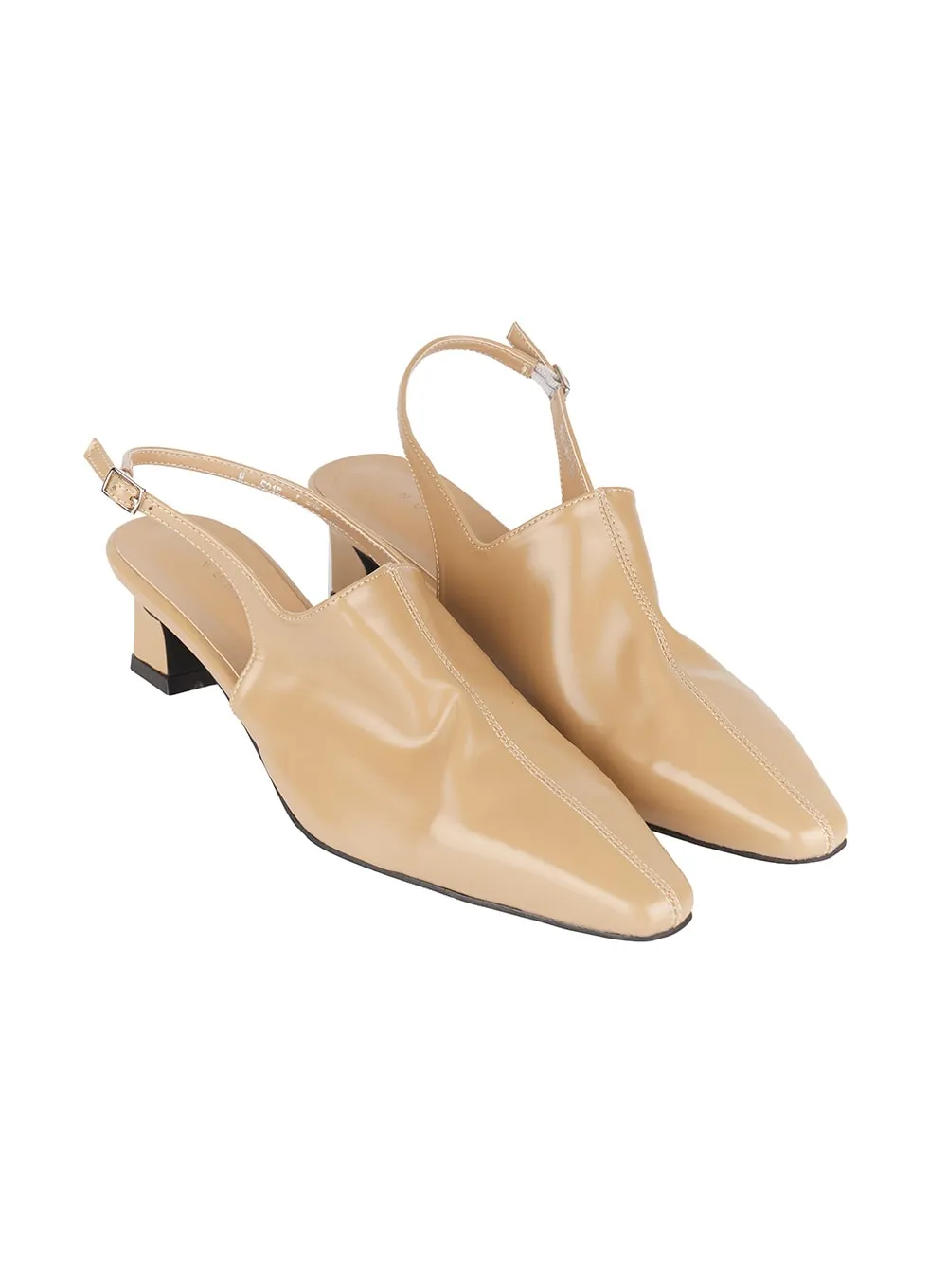 Buckle Faux-Leather Pumps IM528