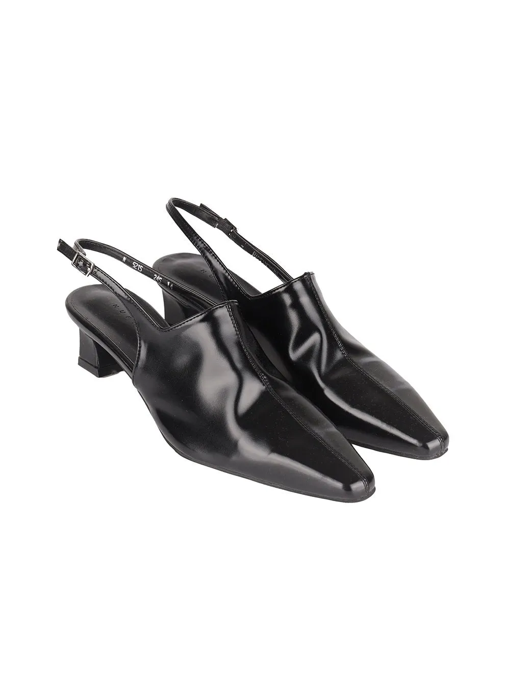 Buckle Faux-Leather Pumps IM528