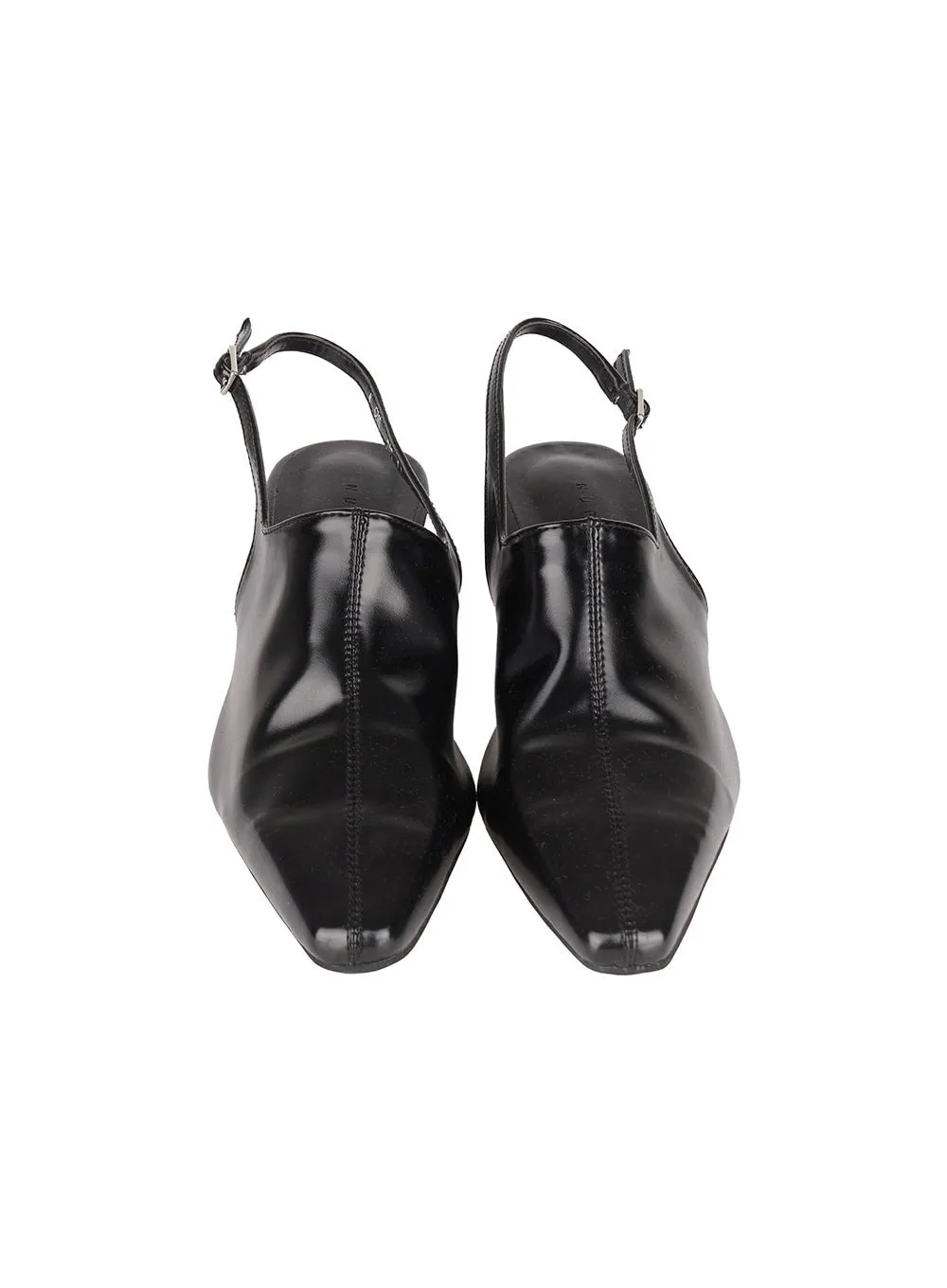 Buckle Faux-Leather Pumps IM528