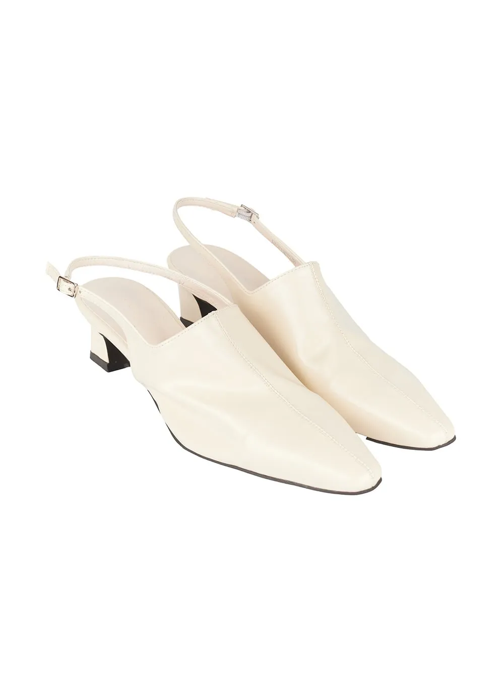 Buckle Faux-Leather Pumps IM528