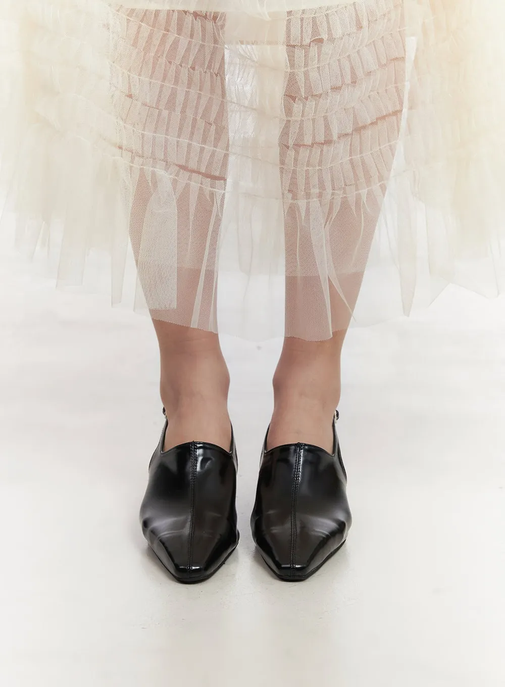 Buckle Faux-Leather Pumps IM528
