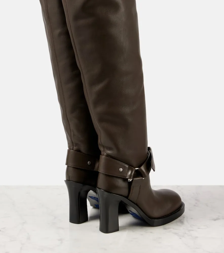 Burberry Leather over-the-knee boots