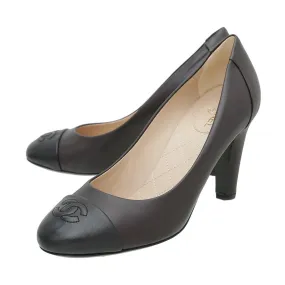 Chanel Bicolor CC Cap Toe Pumps 37.5