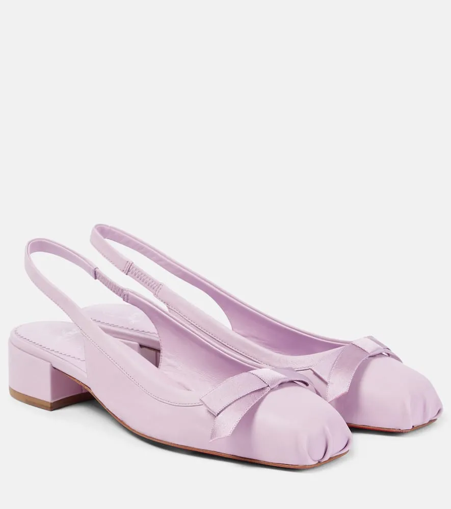 Christian Louboutin Mamaflirt 30 leather slingback pumps