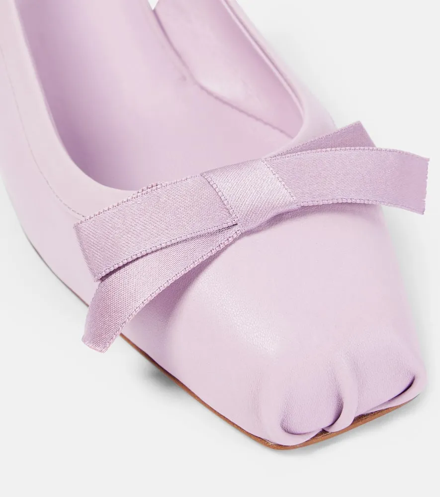 Christian Louboutin Mamaflirt 30 leather slingback pumps