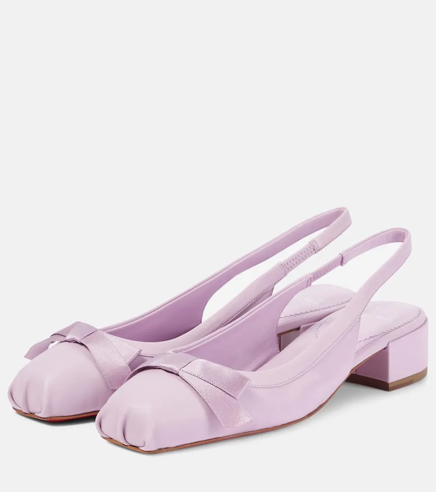 Christian Louboutin Mamaflirt 30 leather slingback pumps