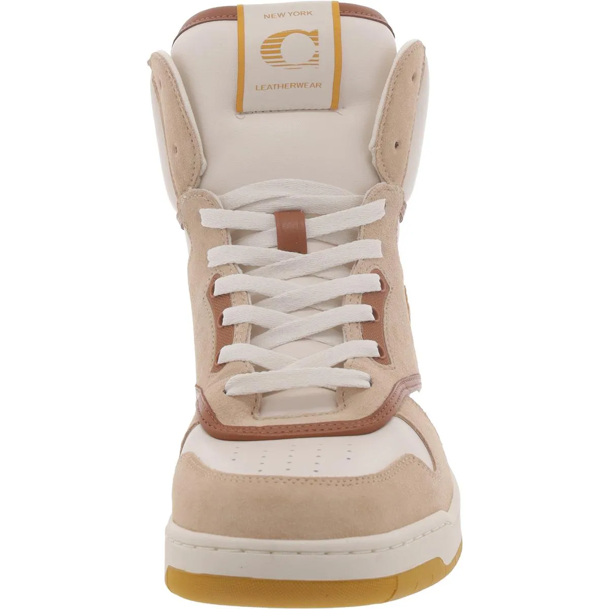 Coach Womens HI TOP Suede Lace up High-Top Sneakers