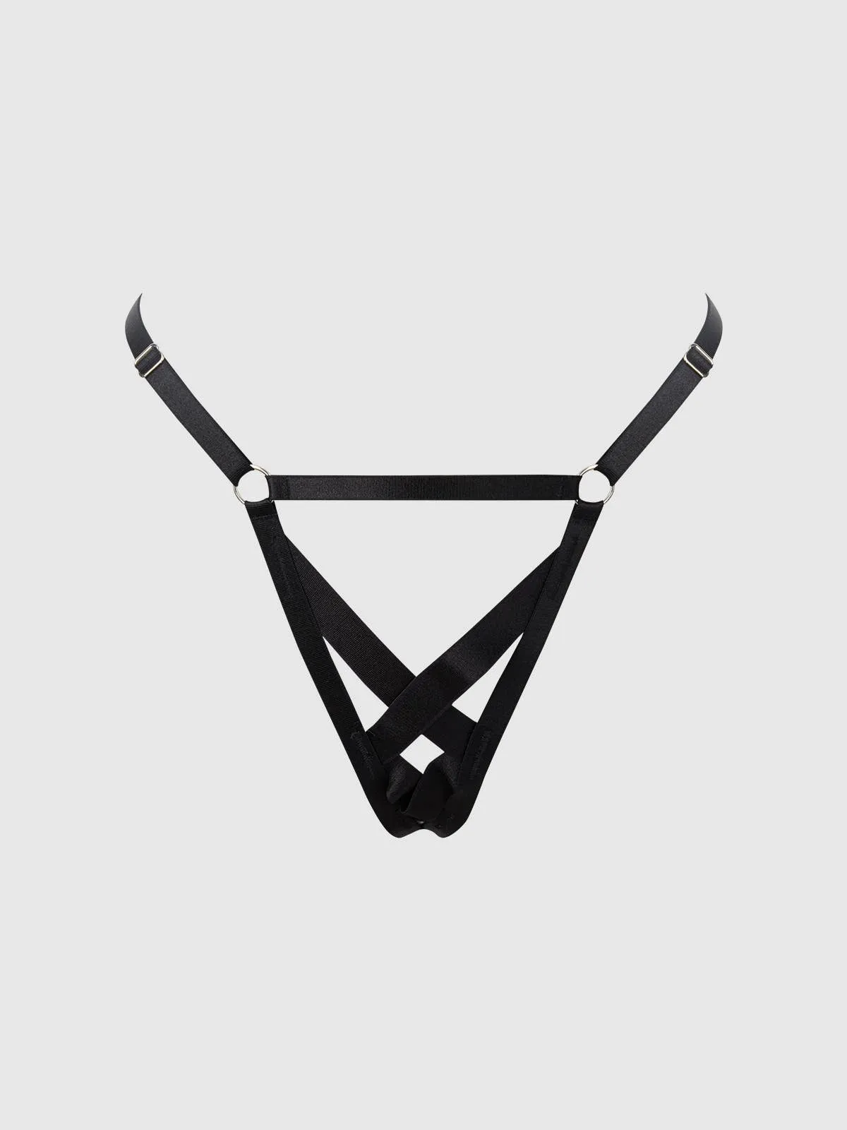 Devon Elastic Strappy X Front G-String