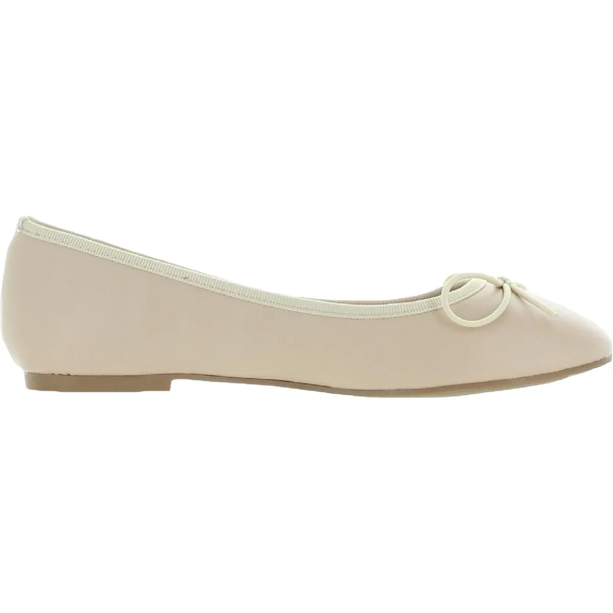 Journee Collection Womens Vika Faux Leather Slip On Ballet Flats