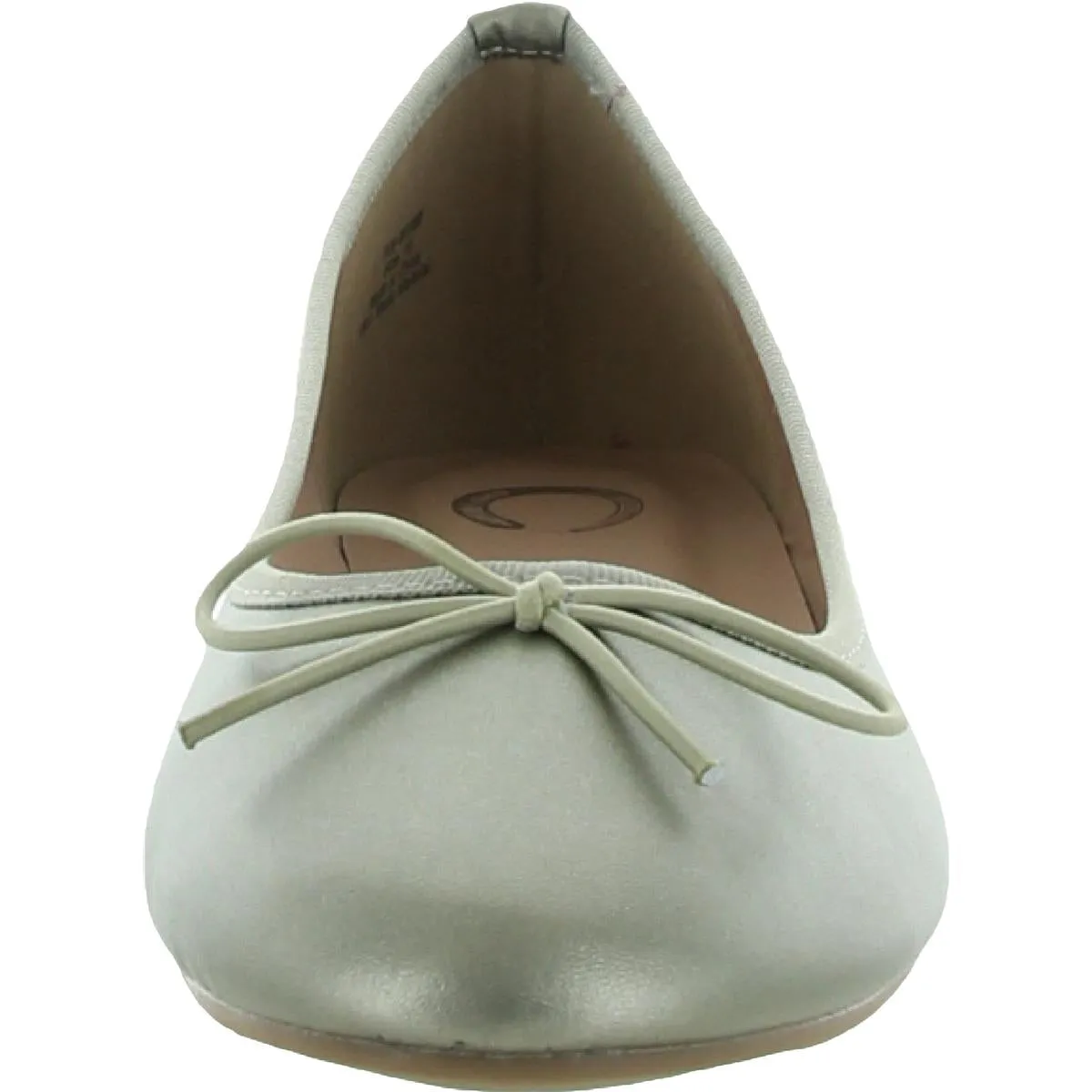 Journee Collection Womens Vika Faux Leather Slip On Ballet Flats