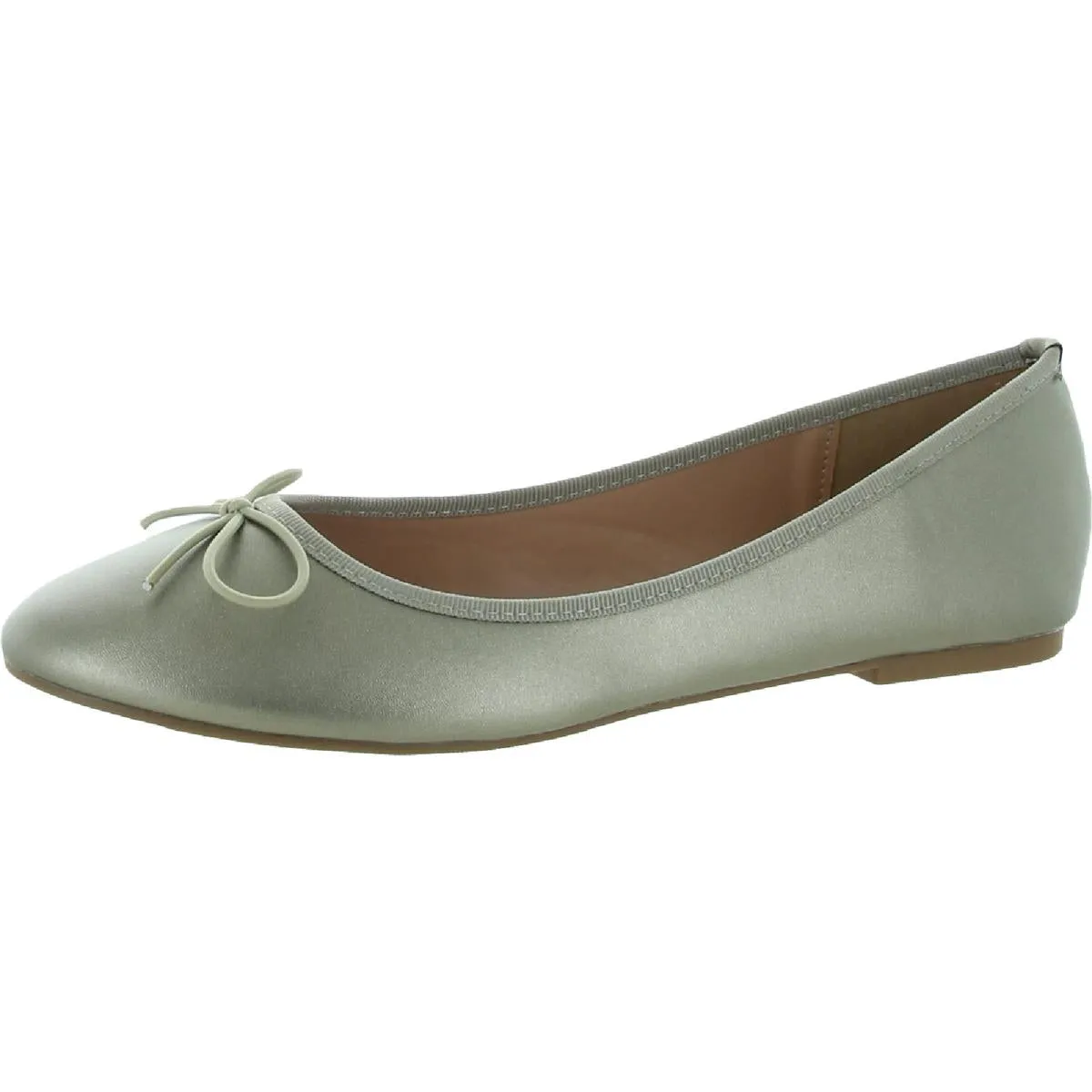 Journee Collection Womens Vika Faux Leather Slip On Ballet Flats