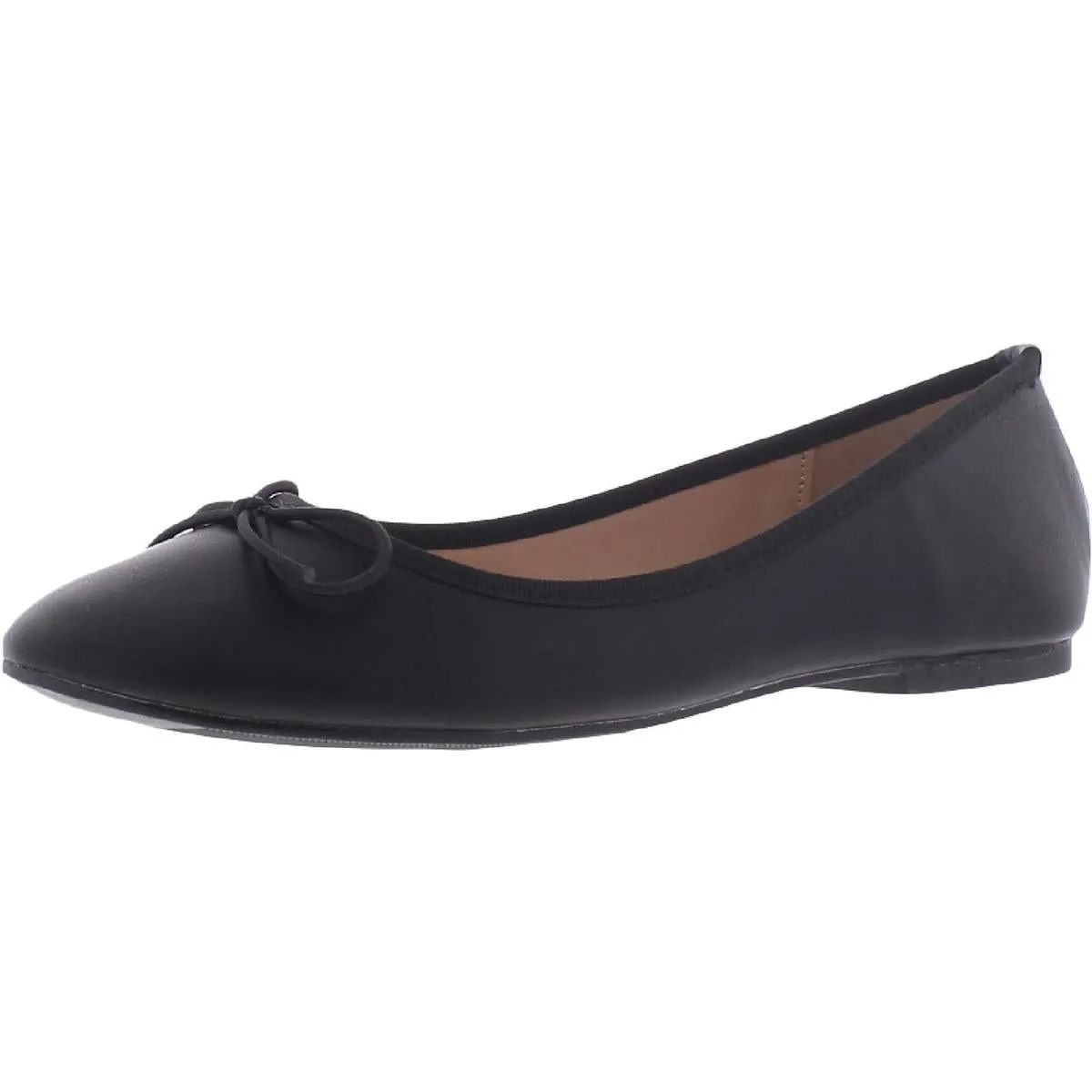 Journee Collection Womens Vika Faux Leather Slip On Ballet Flats