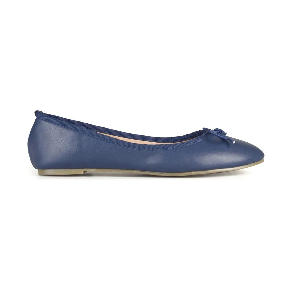 Journee Collection Womens Vika Faux Leather Slip On Ballet Flats