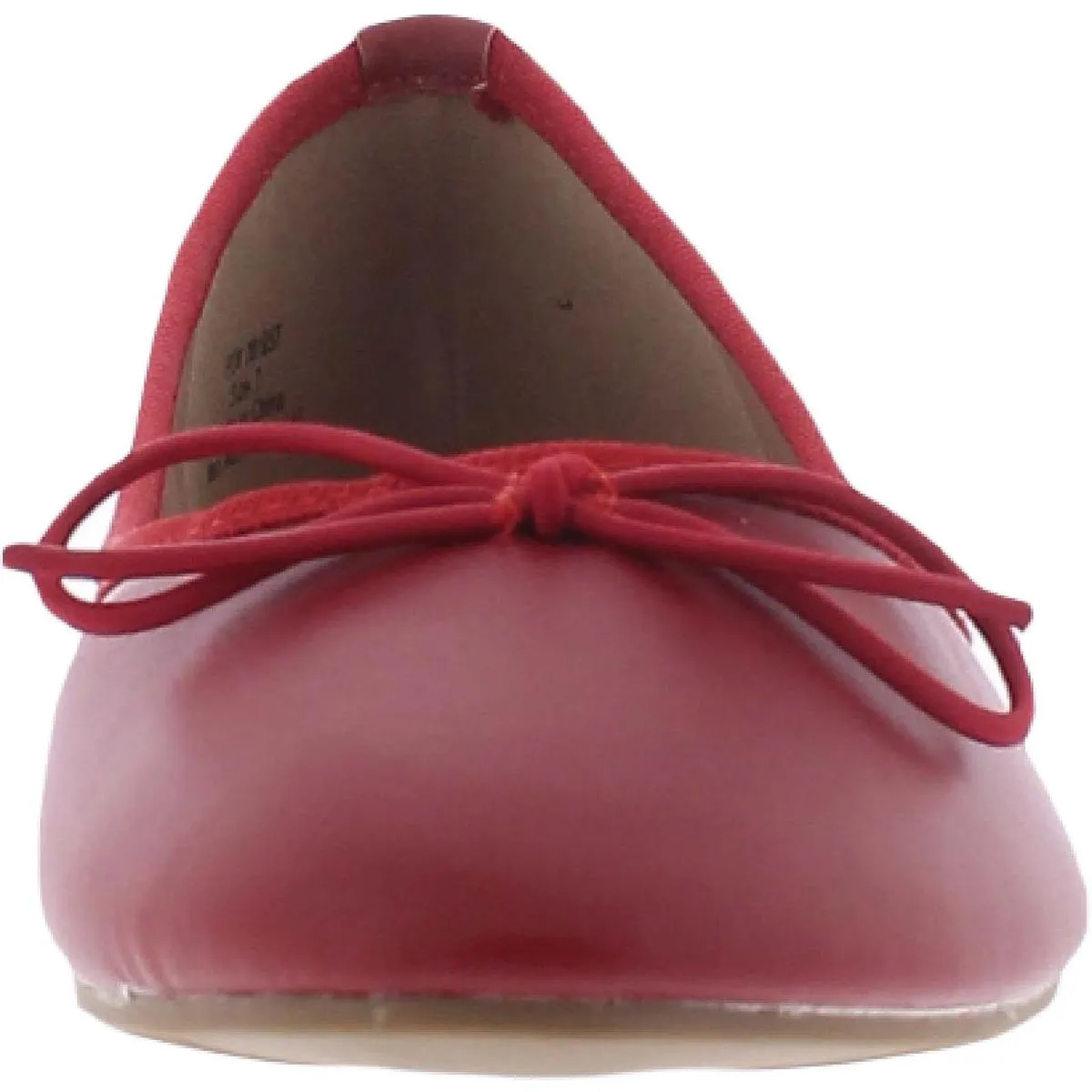 Journee Collection Womens Vika Faux Leather Slip On Ballet Flats