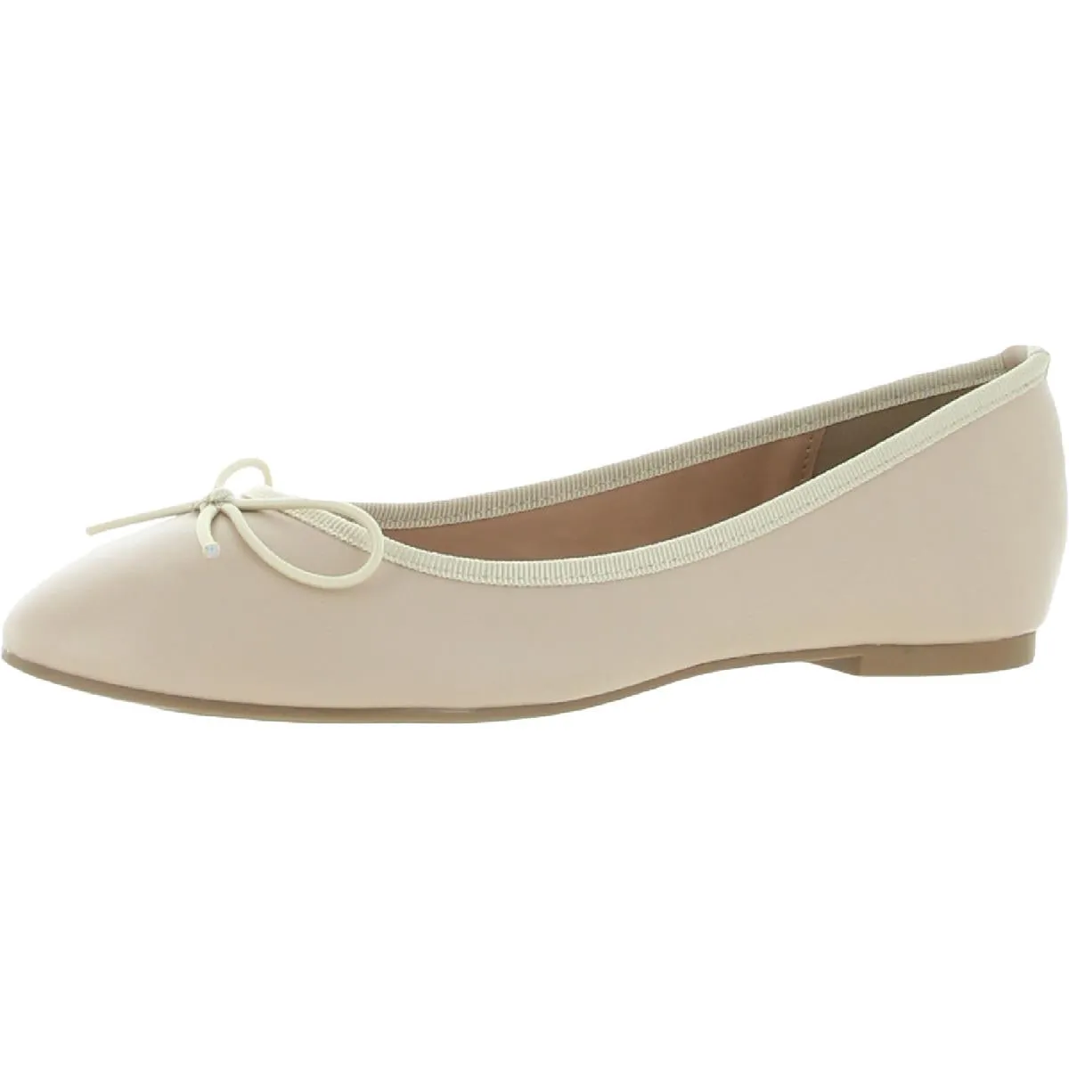 Journee Collection Womens Vika Faux Leather Slip On Ballet Flats