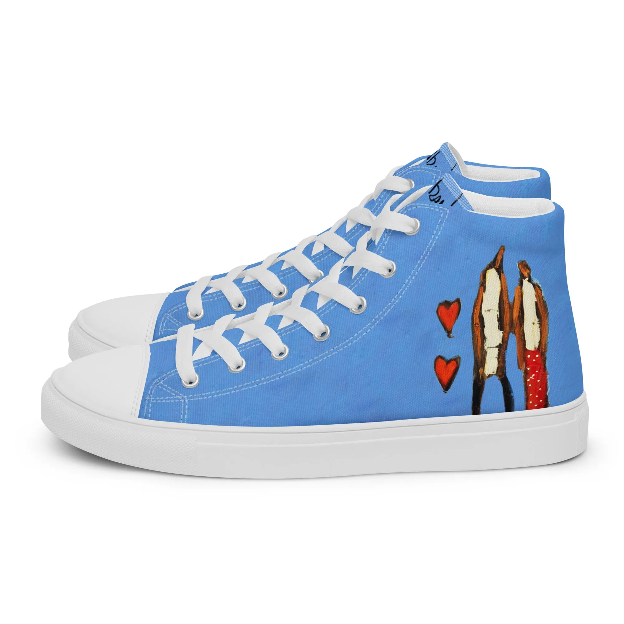 Love You Women’s high top canvas shoes