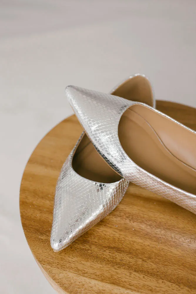 Metallic Slip On Flats - Final Sale