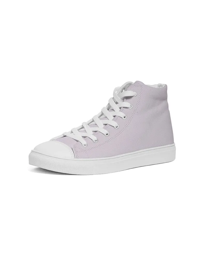 Pale Purple Men's High-top Canvas Sneakers | Men's | Bright Pale Purple | C5M10Y0K0