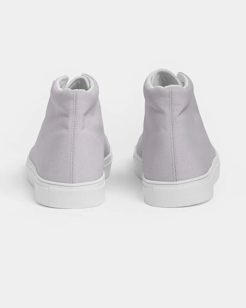 Pale Purple Men's High-top Canvas Sneakers | Men's | Bright Pale Purple | C5M10Y0K0