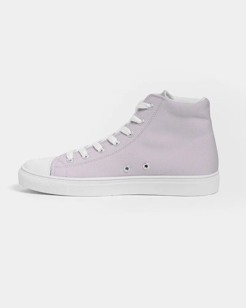 Pale Purple Men's High-top Canvas Sneakers | Men's | Bright Pale Purple | C5M10Y0K0