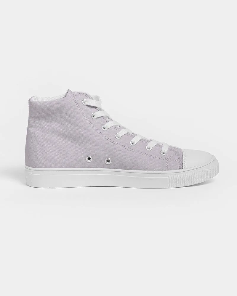 Pale Purple Men's High-top Canvas Sneakers | Men's | Bright Pale Purple | C5M10Y0K0