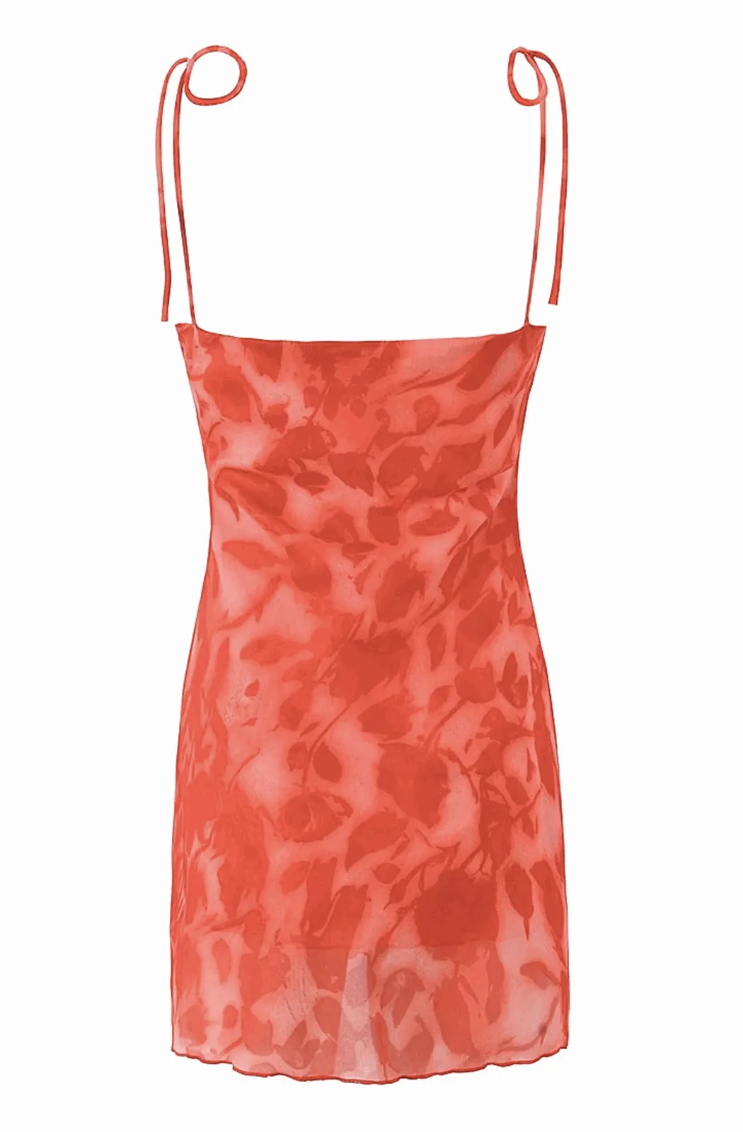 Pink and red floral summer dress