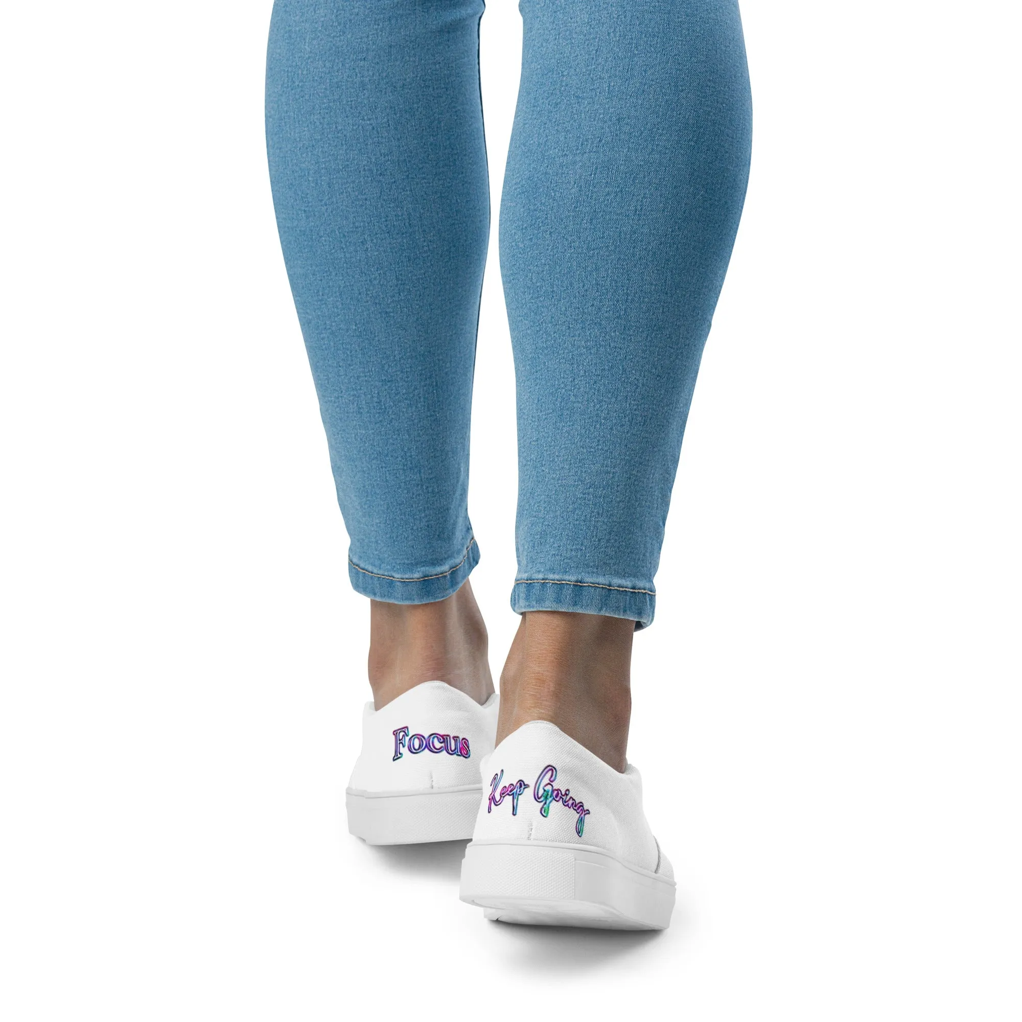 QVC MOTTO slip-on canvas shoes