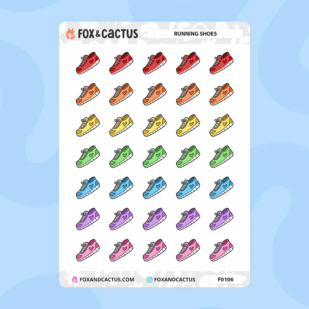 Running Shoe Stickers