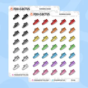Running Shoe Stickers