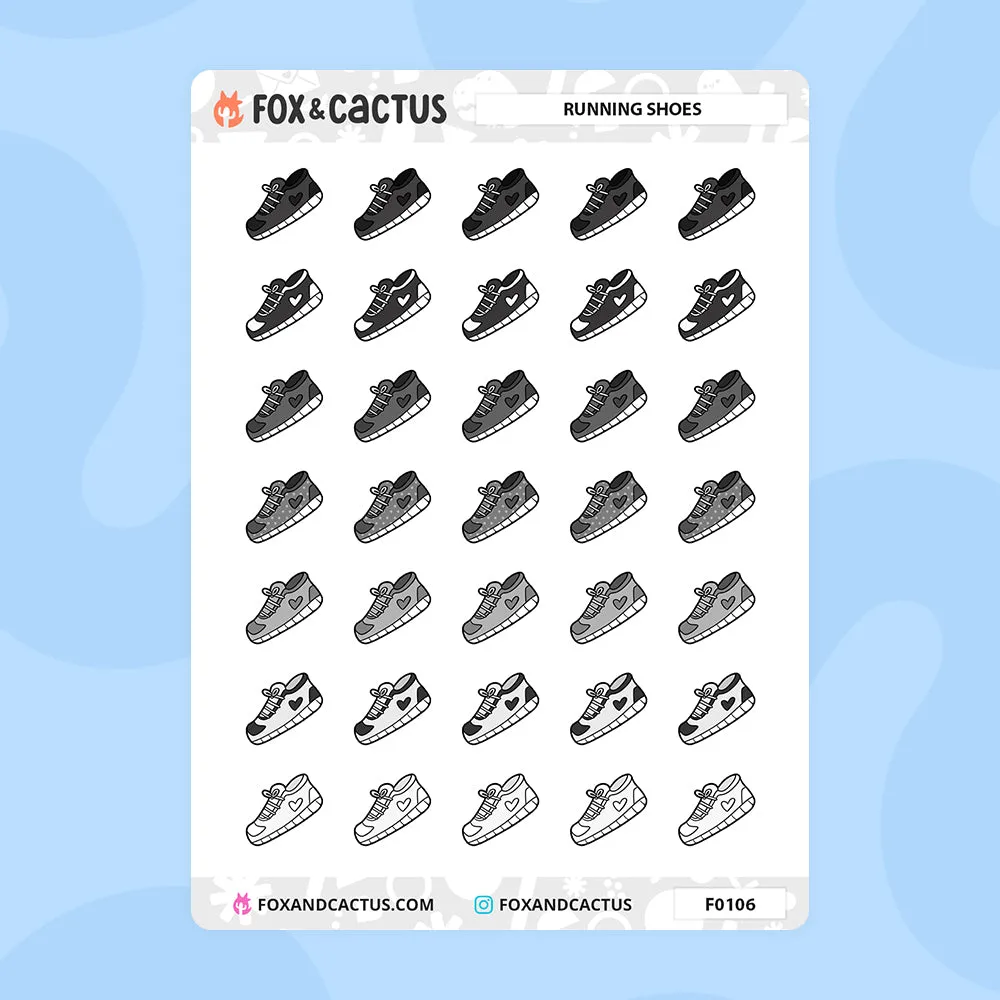 Running Shoe Stickers