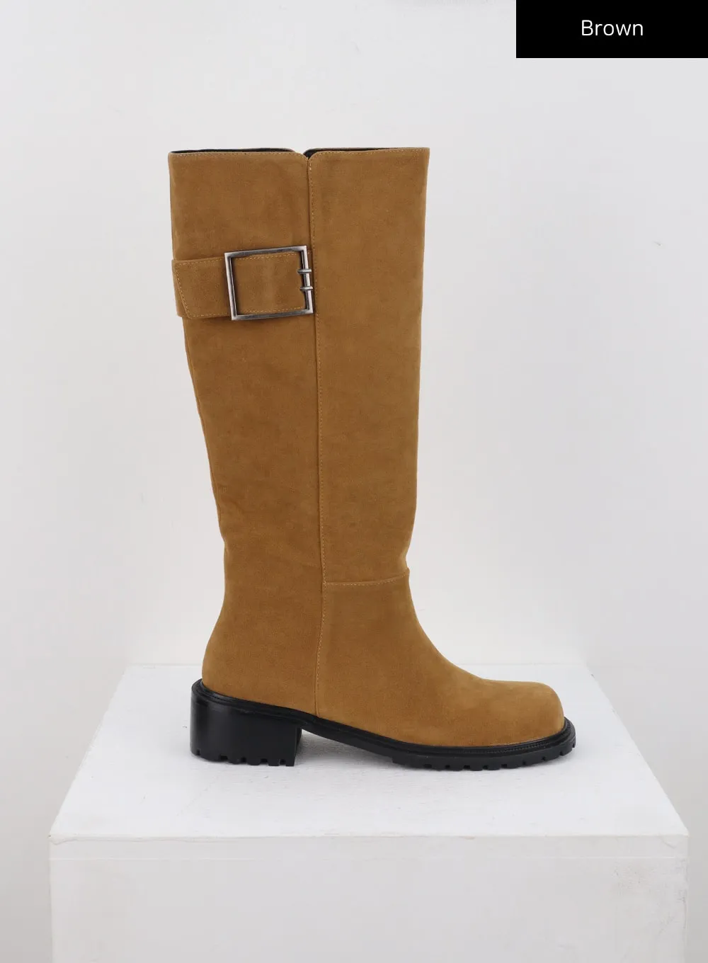 Suede Buckle Boots CN328
