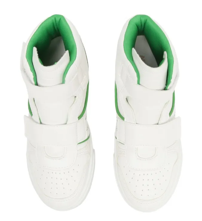 White High Top Green Urban Sneakers